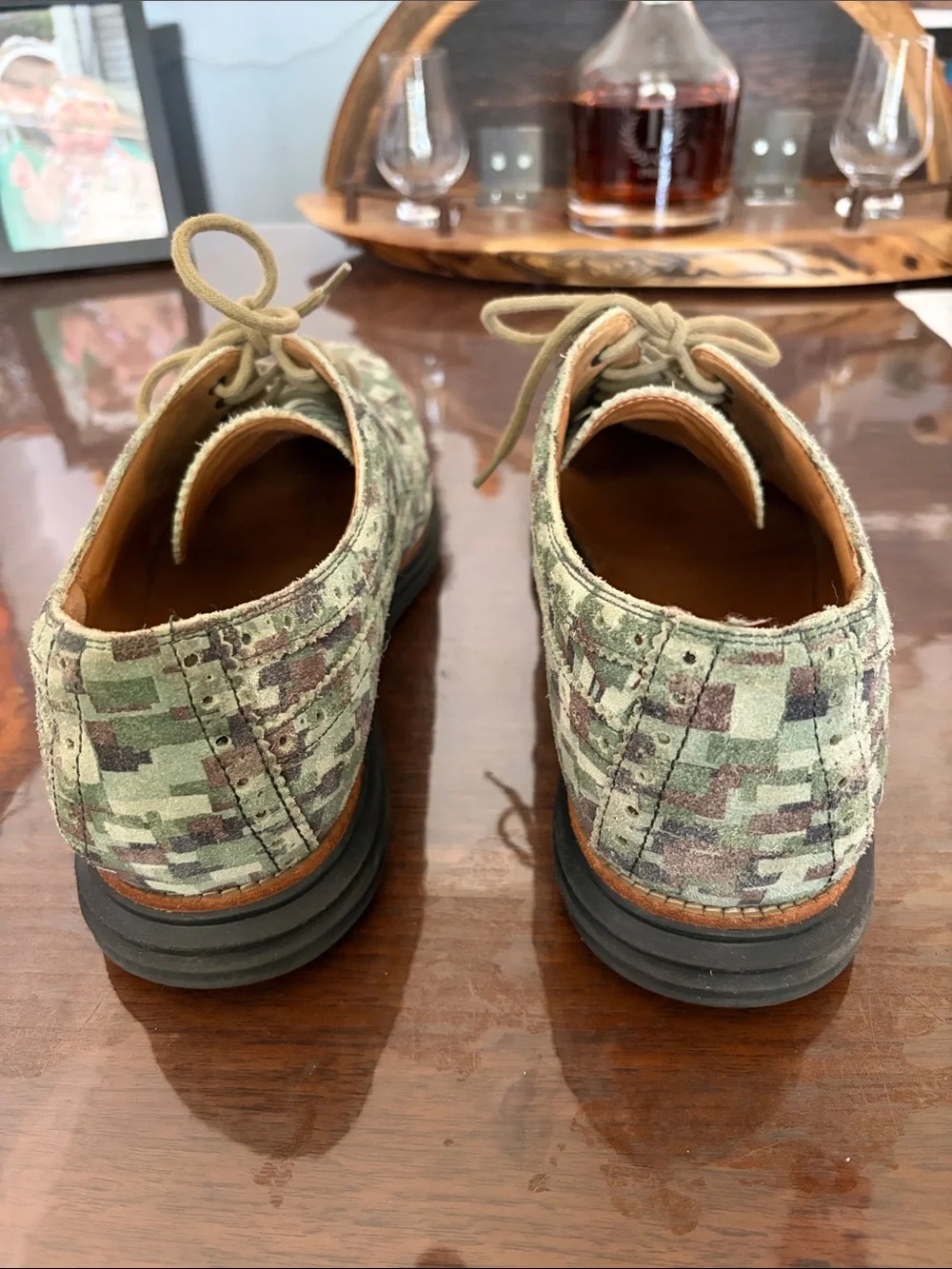Cole Haan Lunargrand Long Wingtip Derby / Oxford Digital Camo